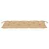 vidaXL Garden Bench with Cushion 120 cm Bamboo