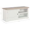 vidaXL TV Cabinet White 90x30x40 cm Wood