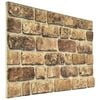 vidaXL Wall Panels 10 pcs 100 x 50 cm Dark Sand EPS Foam