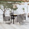 vidaXL 5 Piece Garden Dining Set Anthracite