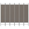 vidaXL 6-Panel Room Divider Anthracite 240x200 cm Fabric