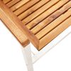 vidaXL Garden Chairs 8 pcs Solid Acacia Wood and Stainless Steel