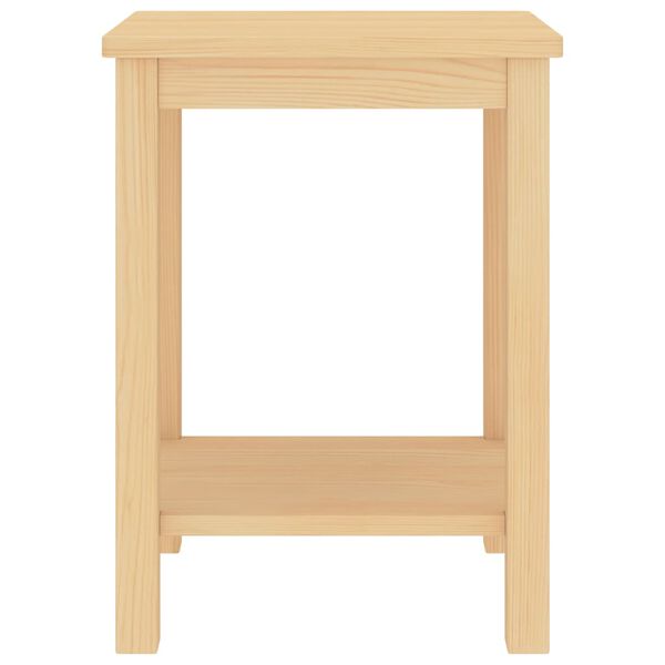 vidaXL Bedside Cabinet Light Wood 35x30x47 cm Solid Pinewood