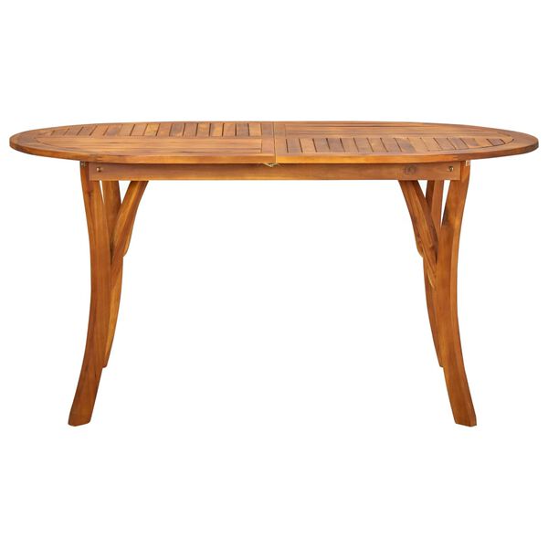 vidaXL Garden Table 150x90x75 cm Solid Acacia Wood