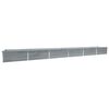 vidaXL Raised Bed | Grey | Galvanised Steel | 600x80x45cm | Durable | Raised Bed