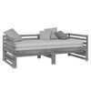 vidaXL Pull-out Day Bed without Mattress Grey 2x(90x200)cm