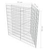 vidaXL Gabion Raised Bed Galvanised Steel 75x75x50 cm