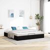 vidaXL Ottoman Bed Frame No Mattress Black 180x200 cm Super King Velvet