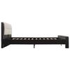 vidaXL Bed Frame with Headboard Black 160 x 200 cm Faux Leather