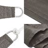 vidaXL Sunshade Sail 160 g/m² Anthracite 2.5x2.5x3.5 m HDPE
