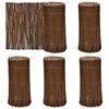 vidaXL Lawn Fence 5 pcs Brown 200 x 30 cm