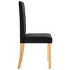 vidaXL Dining Chairs 4 pcs Black Fabric