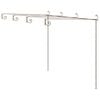 vidaXL Garden Pergola Antique Brown 4x3x2.5 m Iron