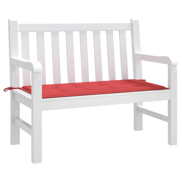 vidaXL Garden Bench Cushion Red 120x50x4 cm Oxford Fabric