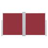 vidaXL Retractable Side Awning Red 100x600 cm