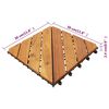 vidaXL Decking Tiles 30 pcs Brown 30x30 cm Solid Wood Acacia