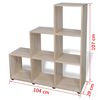 vidaXL Staircase Bookcase/Display Shelf 107 cm Oak