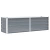 vidaXL Garden Raised Bed Galvanised Steel 160x40x45 cm Grey