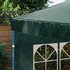 vidaXL Party Tent Sidewall 2 pcs with Window PE Green