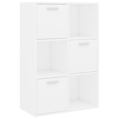 vidaXL Storage Cabinet White 60x29.5x90 cm Engineered Wood