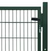 vidaXL 2D Fence Gate (Single) Green 100x80 cm