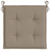 vidaXL Garden Chair Cushions 6 pcs Taupe 40x40x4 cm Oxford Fabric