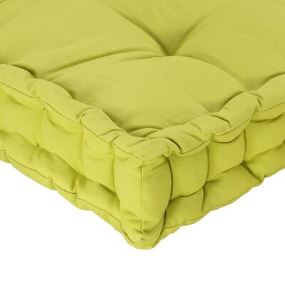 vidaXL Pallet Floor Cushion Cotton 120x80x10 cm Green