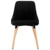 vidaXL Dining Chairs 2 pcs Black Velvet