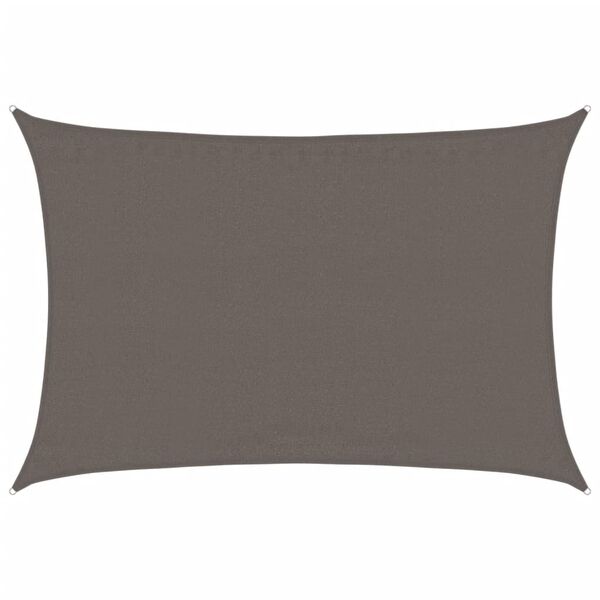 vidaXL Sunshade Sail 160 g/m² Anthracite 3.5x5 m HDPE