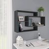 vidaXL Wall Shelf Grey 104x20x58.5 cm Engineered Wood