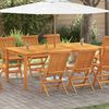 vidaXL Garden Table 200x100x74 cm Solid Acacia Wood
