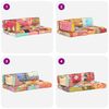vidaXL Pallet Sofa Cushion Multicolour Fabric Patchwork