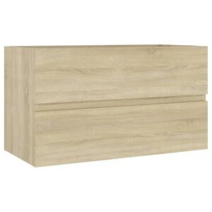 vidaXL Sink Cabinet | Sonoma oak | Engineered wood | Storage | Bathroom Cabinet