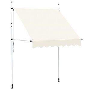 vidaXL Manual Retractable Awning 200 cm Cream