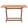 vidaXL 7 Piece Folding Outdoor Dining Set Solid Eucalyptus Wood