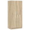 vidaXL Wardrobe Sonoma Oak 80x52x180 cm Engineered Wood