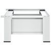vidaXL Washing Machine Pedestal with Drawer White