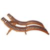 vidaXL 3 Piece Sunlounger with Tea Table Solid Acacia Wood