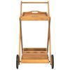 vidaXL Tea Trolley 54x87x90 cm Solid Wood Acacia