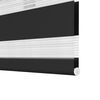 vidaXL Zebra blind 60.9x120 cm Fabric Width 56.7 cm black