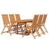 vidaXL 7 Piece Garden Dining Set Solid Wood Acacia