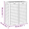 vidaXL Outdoor Garbage Bin Light Brown 78x41x86 cm Polypropylene
