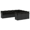 vidaXL Garden Sofa Set | Black