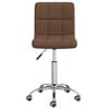 vidaXL Swivel Office Chair Brown Fabric