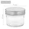 vidaXL Glass Jam Jars with Silver Lids 48 pcs 110 ml