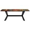 vidaXL Dining Table 200x100x75 cm Solid Reclaimed Wood