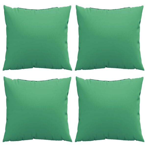 vidaXL Throw Pillows 4 pcs Green 40x40 cm Fabric