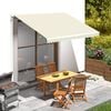 vidaXL Awning Top Sunshade Canvas Cream 350x250 cm