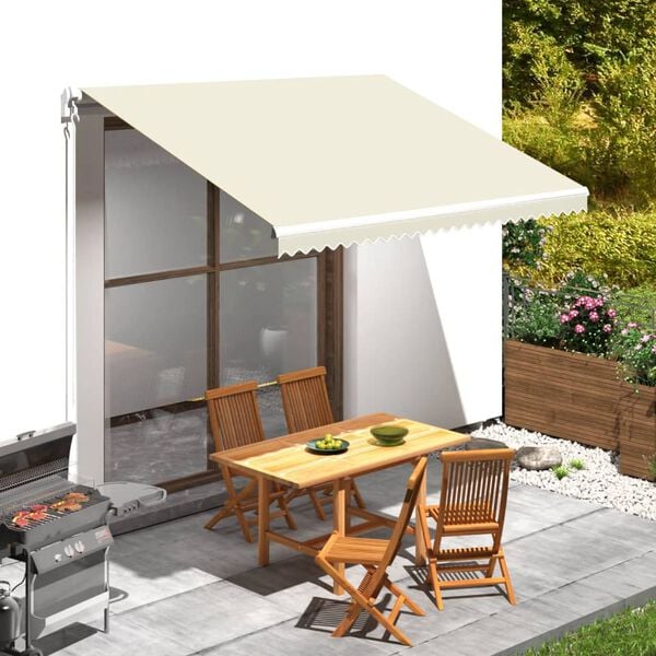 vidaXL Awning Top Sunshade Canvas Cream 350x250 cm