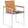 vidaXL Garden Chairs 4 pcs with Cushions Solid Acacia Wood